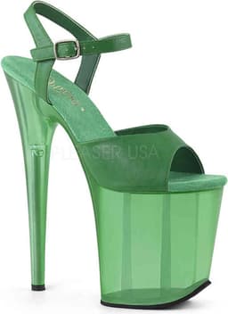 Pleaser - FLAMINGO-808N Sandaal met enkelband, Paaldans schoenen - Paaldans schoenen - 36 Shoes - Wit — thumbnail 5