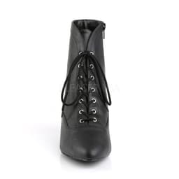 Fab-1005 enkellaars met veters en korte hak mat zwart - Steampunk Victoriaans - (EU 45 = US 14) - Pleaser Pink Label — thumbnail 3