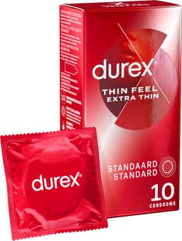 Durex - Condooms Thin Feel Extra Dun 10 st. — thumbnail 1