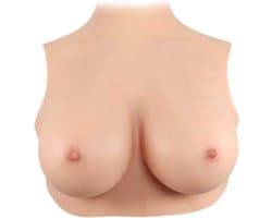 Siliconen nep borsten - Travestiet - Crossdresser - Transgender - Prothese - Ronde hals - Cup C - Voor 45 t/m 75 KILOGRAM
