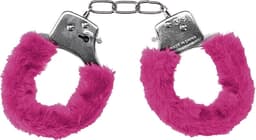Scoby - Handboeien - Pluche Handboeien Set - BDSM - Erotisch Speeltje - Met Slotje en 2 Sleutels - Roze — thumbnail 1