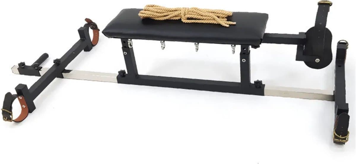BDSM Bench - Seksmeubel - Seks - Bondage Set - Sex Bank - Leer - Extreme - Sex chair - Rope - Inclusief Touw — afbeelding 1