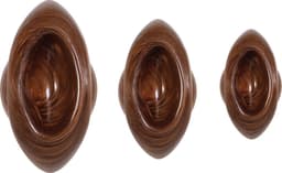 Geribbelde plugs Evolved - set van 3 - Goud — thumbnail 2