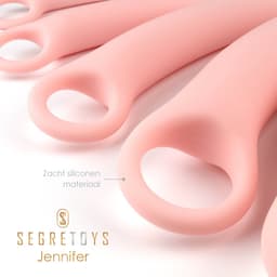 Segretoys - Siliconen Dilator Set voor Vaginisme - Zachte Dildo Set - Ondersteuning bij Vaginisme, Vulvitis of Bekkenproblemen - Vaginale Training - Seksspeeltjes voor Vrouwen - Set van 5 - Roze — thumbnail 2