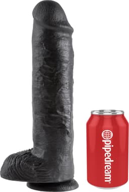 Pipedream King Cock Realistische Dildo met Ballen en Zuignap - beige - 28 cm — thumbnail 4