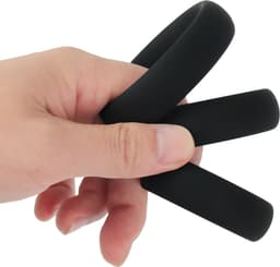 Banoch | Cockring set 11 delig | zwart siliconen en verstelbaar | diameter Ø 25/28/30/32/40/45/50 mm — thumbnail 2