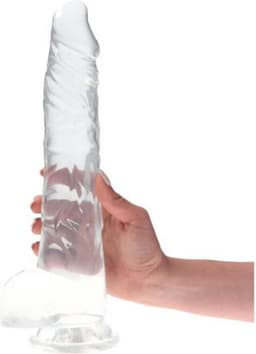 Transparante XXL Dildo - 32.5 cm - Met Zuignap - Grote Dildo — thumbnail 1