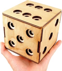 Games Art.Dice Secret Box - Secret Box - Moeilijkheidsgraad 5/6 Incredible - Gift Box - Brain Teaser - Brain Teaser - Leonardo da Vinci Collection — thumbnail 2