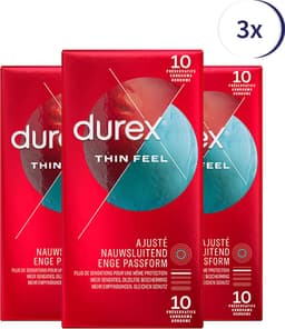 Durex Condooms Thin Feel Close Fit 10st - 3 Stuks - Voordeelverpakking — thumbnail 4