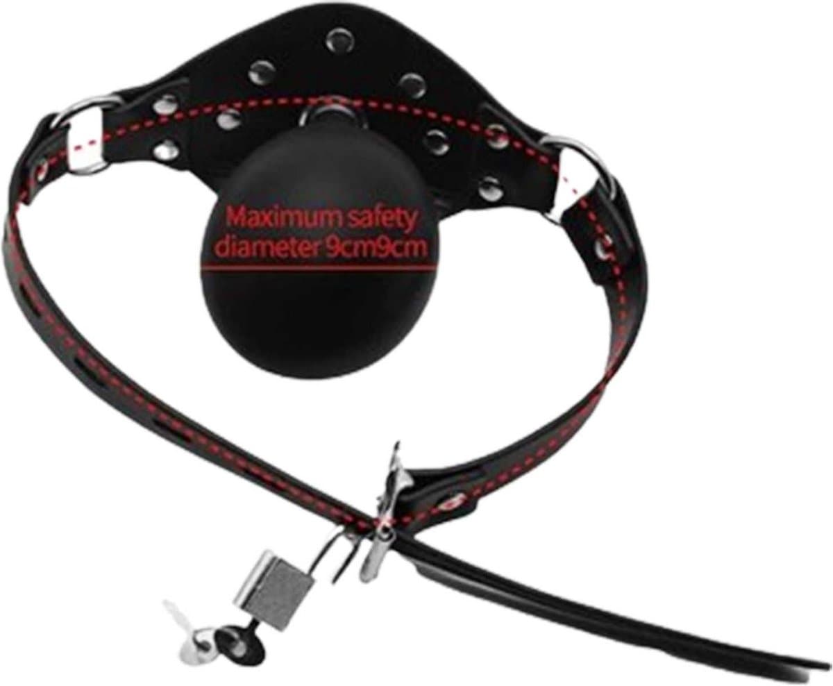 Opblaasbare gag bal - Inclusief slot en sleutel - BDSM - Gag — afbeelding 1