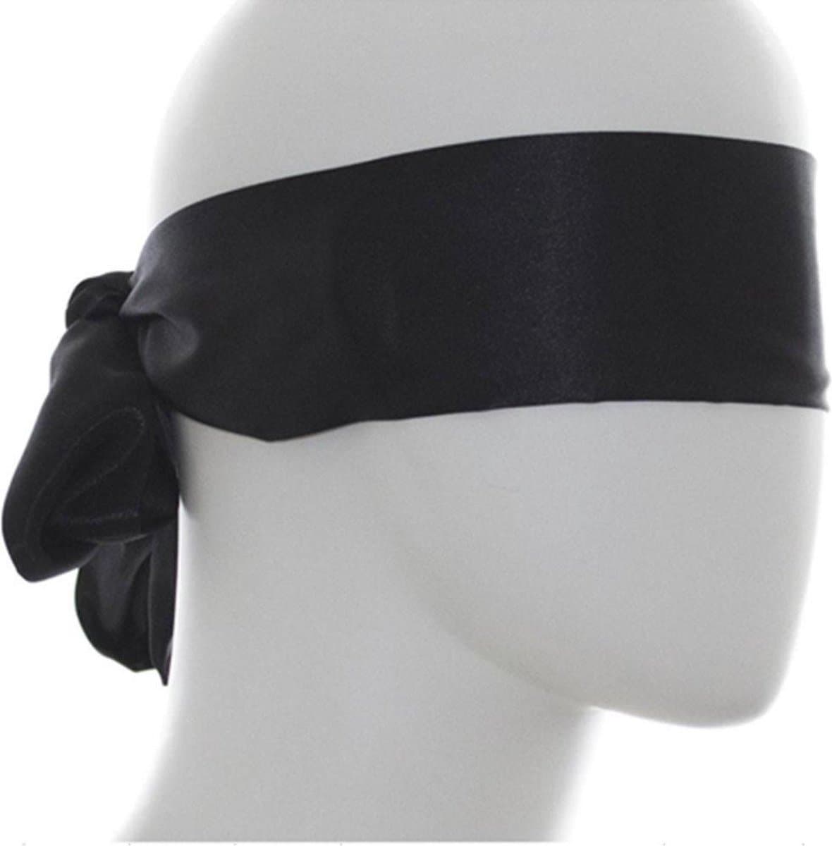 Zijde Masker Zwart - Mooie zijde Blinddoek - Ideaal item voor sex spelletjes - Voor koppels - Leuk cadeau voor je partner - Spannend - Sex toys - Spannend attribuut - Seksspeeltjes Voor Koppels - Makkelijk in gebruik - Kunststof - Sex speeltjes — afbeelding 1