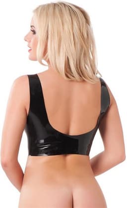 Rimba - Latex Top met Ritssluiting - maat S — thumbnail 3