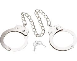Pipedream Fetish Fantasy HandBoeien Metal Leg Cuffs zilver