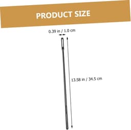 Reinigingsstokken Fluit - Blokfluit Onderhoud - Instrument Verzorging - Gladde Kunststof - 34.5 cm - Zwart — thumbnail 2