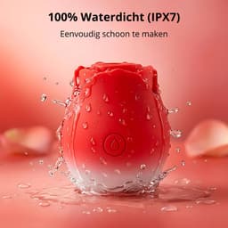 SF Toys Roos Vibrator Rood – Clitoris Stimulator – 10 Zuigstanden – Beschikbaar in 6 kleuren – Stil <50dB – Waterdicht – Magnetisch Oplaadbaar – Nieuwste generatie — thumbnail 4