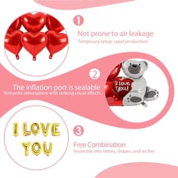 Romantische Decoratie Set - Huwelijksaanzoek Valentijn - Speciaal Moment Creëren - Compleet Pakket - 1000 Rozenblaadjes - Rood Goud — thumbnail 3