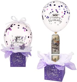 Dailygoods- Geldballondoos Grappige Verjaardagsspaarpot - Verjaardagsballonnen - Ballonhouder - Inpakpapier - Geldzakjes - Karton/latex/plastic - Verjaardagscadeau — thumbnail 1
