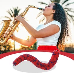 Saxofoon Nekreiniger - Sax Borstel - Instrument Reinigen - Flexibel Ontwerp - 307 cm - Niet gespecificeerd — thumbnail 5