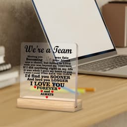 Romantisch Cadeau voor Haar en Hem - Team Tekst Bureau Decoratie — thumbnail 2