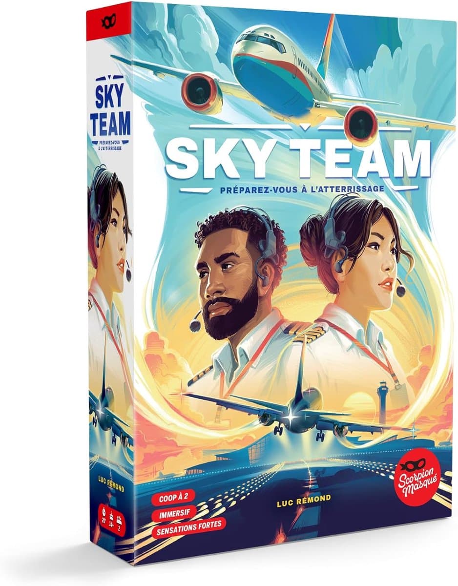 Coöperatief Spel - Vlieg Simulatie - Samen Spelen - Communicatie Beperkt - 20 Minuten Speelduur - Blauw Oranje Wit — afbeelding 1