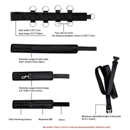 Killogood Bondage set met halsband en handboeien – erotisch BDSM accessoire — thumbnail 4