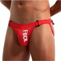 Heren Jockstrap String Tanga – Sexy Ondergoed & Sport Slip met Lage Taille — thumbnail 2