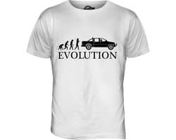 Heren T-shirt Pickup Truck Evolutie Print - Cadeau voor Autoliefhebbers