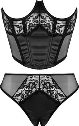 Christine le Duc - Half Korset & String - Lingerie Erotisch - Tiara - S — thumbnail 3