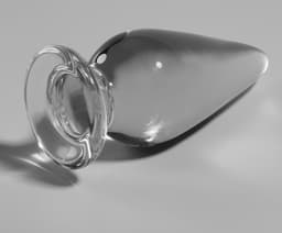 NEBULA SERIES BY IBIZA™ - MODEL 4 | ANAL PLUG BOROSILICATE GLASS 11 X 5 CM CLEAR | BUTTPLUG | SEX TOYS VOOR MANNEN | SEX TOYS VOOR VROUWEN — thumbnail 3