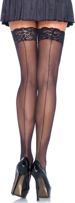 Sheer backseam stockings + — thumbnail 2