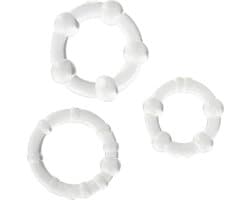 Scala Stay Hard - 3 stuks - Cockring - Transparant