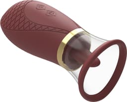 Tong Vibrator met Lik Functie en Zuigfunctie - 9 Ritmes - 3 Zuigkrachten - Clitoris Vibrator - Tepel Vibrator - Seksspeeltje voor vrouwen - Sex Toys — thumbnail 4