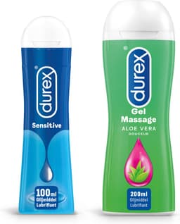 Durex - 300ml Glijmiddel - Play Sensitive 1x100ml - Play Massage 2/1 Aloe 1x200ml - Voordeelverpakking — thumbnail 1