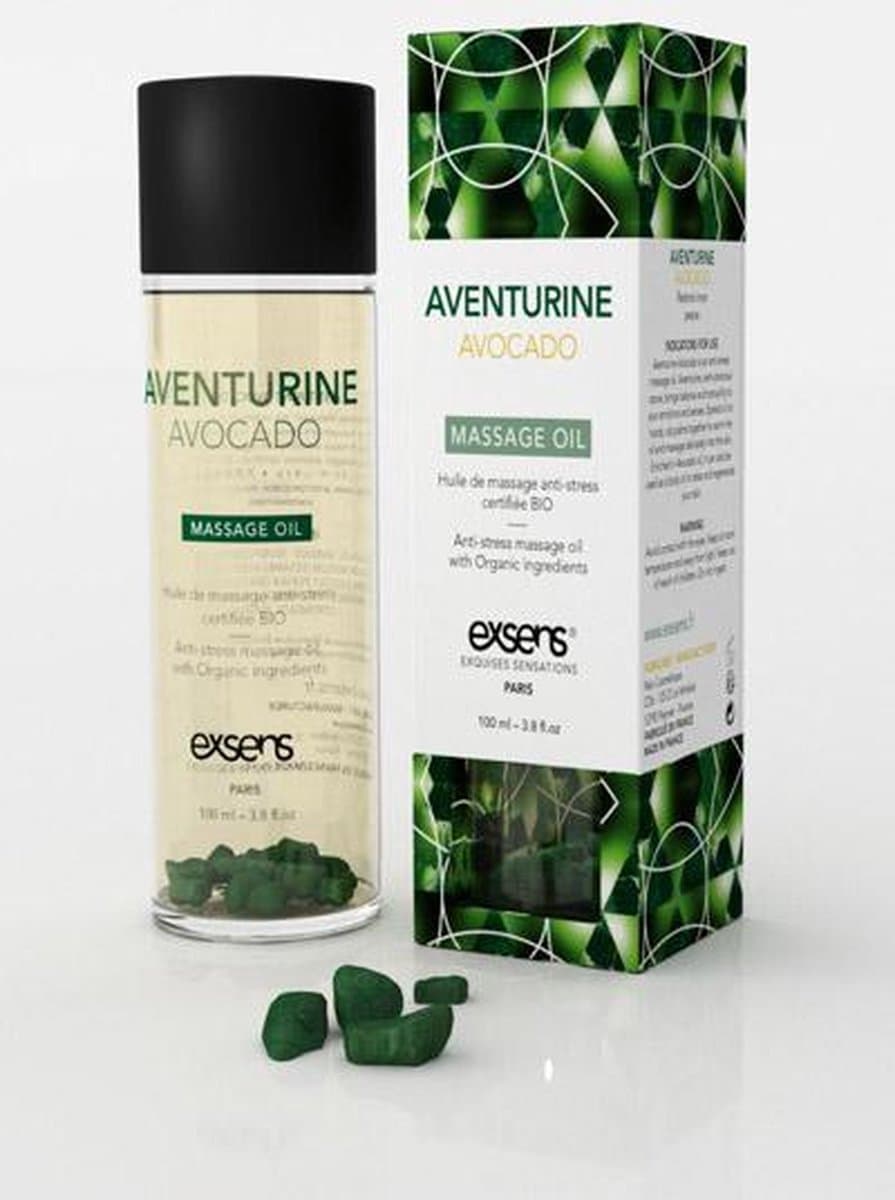 Exsens - Biologische Aventurijn Avocado Sensuele Lichaams- & Massageolie — afbeelding 1