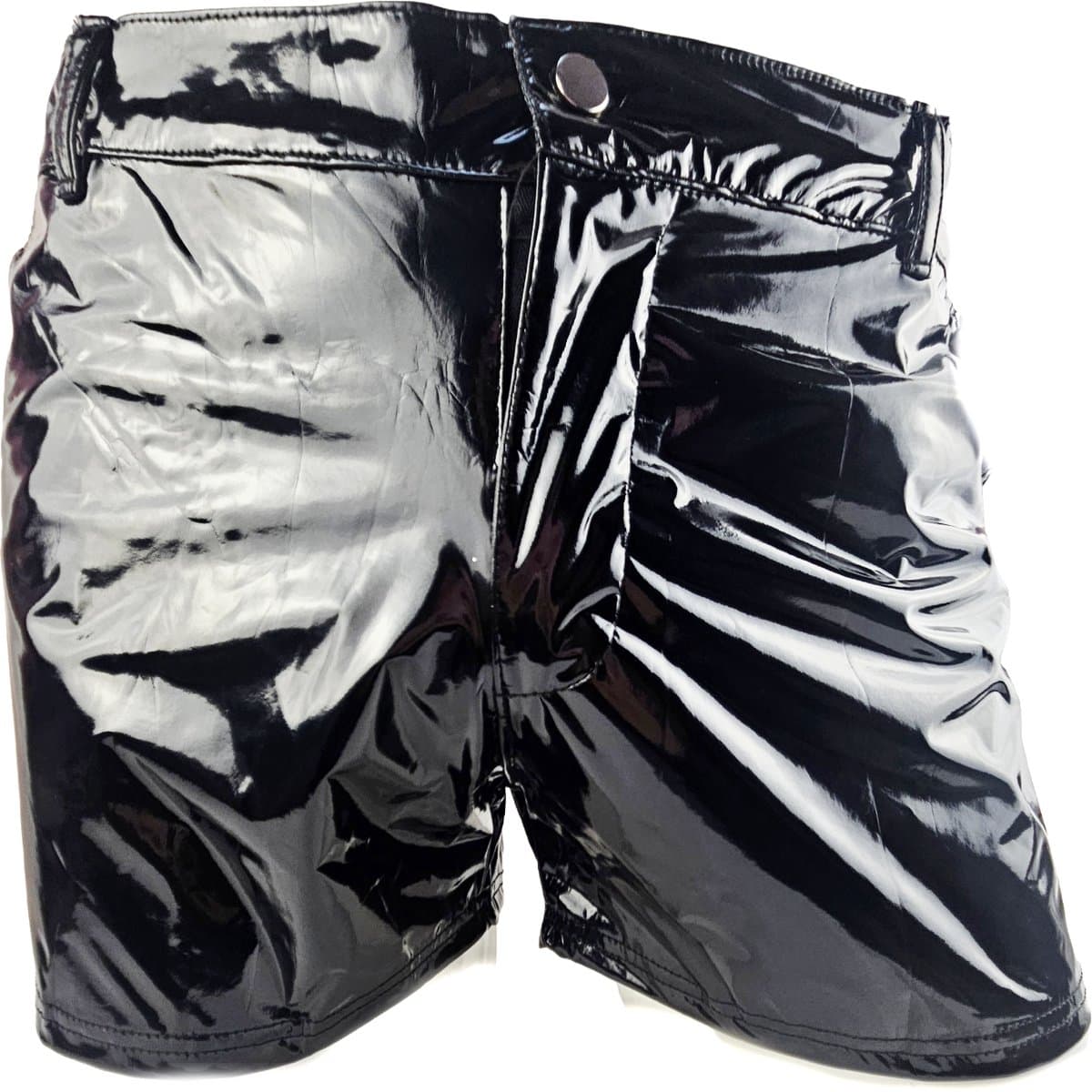 BamBella ® - Shorts - Maat l/XL - Datex Zwart korte broek SM kleding BDSM erotische heren kleding — afbeelding 1