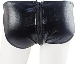BamBella ® - Slip - Maat S/M Zwart SM kleding BDSM met rits erotische heren kleding ondergeoed lingererie onderbroek ondergoed lingerie zwart — thumbnail 3