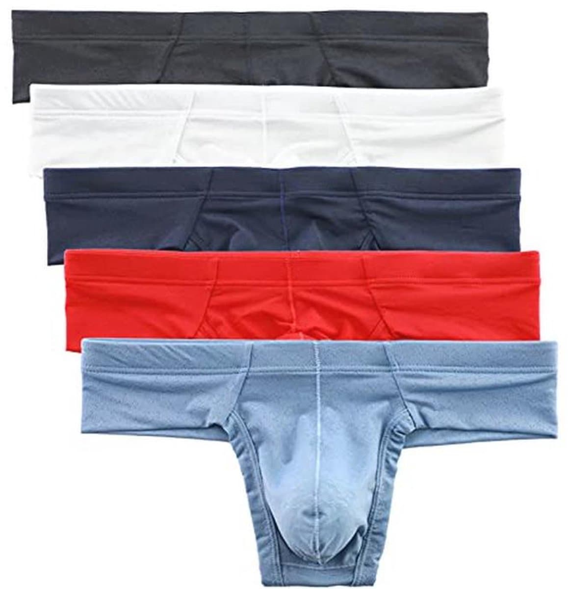 Heren Ondergoed Slips - Zachte Ademende Onderbroek lage Taille Trunks Pack — afbeelding 1