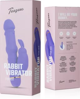 Teazers - Siliconen Rabbit Vibrator - Vibrators voor Vrouwen - Dildo - Vibrators - Tarzan Vibrator - Sex Toys - 20 Vibratiestanden - Sex Toys voor Vrouwen - Paars — thumbnail 2