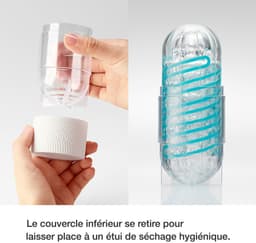 Tenga - Spinner 02 Hexa Masturbator - Transparant/Oranje — thumbnail 5