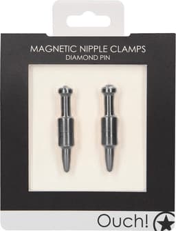 Shots - Ouch! Magnetische Tepelklemmen Diamond Pin grey — thumbnail 2