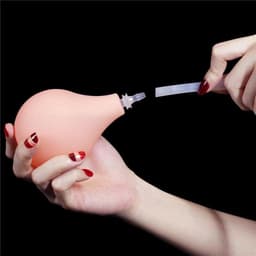 Spuitende Dildo - 23 cm - Squirting Dildo - Ejaculerende Dildo - Met zuignap - Met Balzak - Realistische Dildo - Seksspeeltjes - Sextoys — thumbnail 2