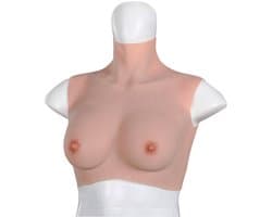 XX-DreamToys - Ultra Realistische Bodysuit - Male to Female - Vrouwentorso Met Borsten - Lichte Huidskleur M