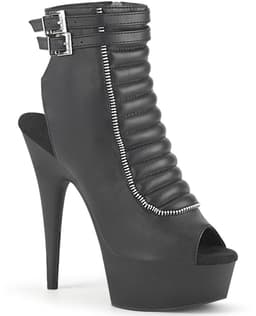 Pleaser - DELIGHT-600-18 Plateau Laarzen - US 6 - 36 Shoes - Zwart — thumbnail 1