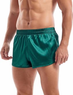 Sexy Heren Ondergoed Short – Glanzend Satijnachtig Comfort met Verleidelijke Look — thumbnail 1