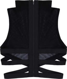 Erotisch Heren tank top - Transparant - Taille banden - Porno kleding - BDSM - Ritssluiting achterzijde — thumbnail 3