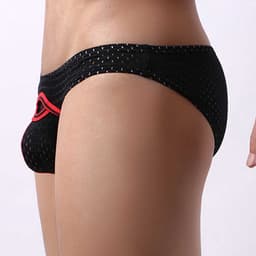 Sexy Heren Ondergoed - Penisgat - Uitdagende Lingerie - Zwart - Lage Taille - Ademend — thumbnail 4