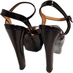 JUMEX-EROTISCHE PUMP -BLACK LAKLEER- HAK 16 CM-ZOOL 6CM-SIZE39 — thumbnail 2