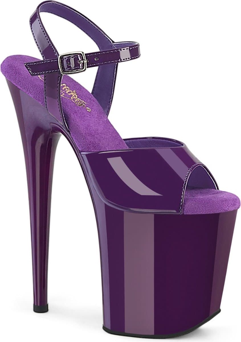 Pleaser - FLAMINGO-809 Sandaal met enkelband, Paaldans schoenen - US 10 - 40 Shoes - Paars — afbeelding 1