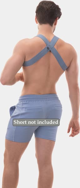 Barcode Berlin Harness Matt Pop Bluebeige - MAAT M — thumbnail 5
