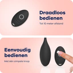 MyFantasy Vibrerend Ei met Afstandsbediening – Vibrators voor Vrouwen – Remote Clitoris Stimulator - Seksspeeltjes voor Koppel - Sex Toys voor Koppels - Kamasutra Eitjes - Vibrator Tril Ei - Sex Ei Zwart — thumbnail 5
